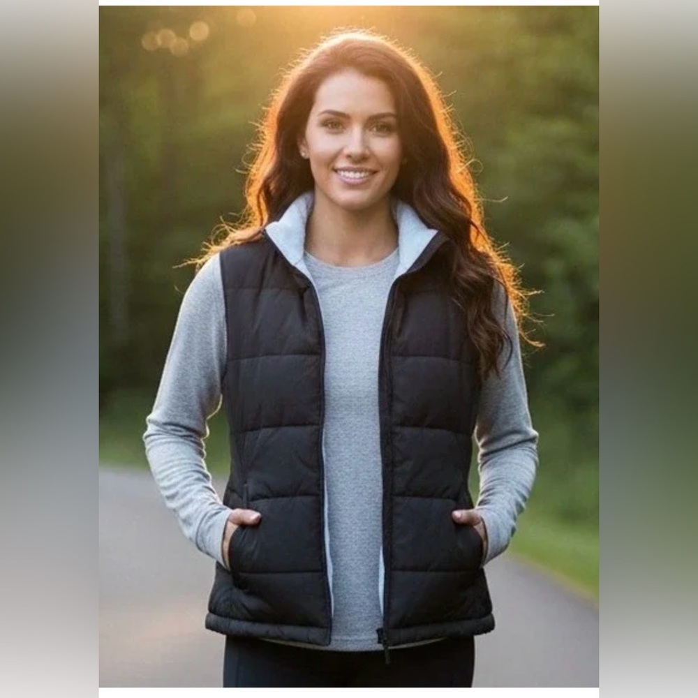 Athletic Works Women’s Black Quitted Puffer Vest Size 2X